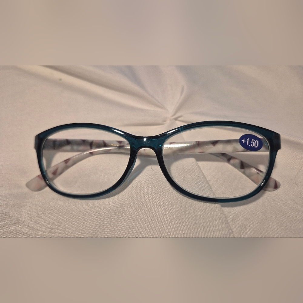 Women’s Teal Reading Glasses +1.50